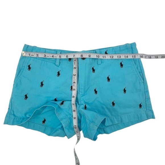 Ralph Lauren Blue Sport All Over Pony Shorts Size 6 Junior’s - Picture 4 of 4